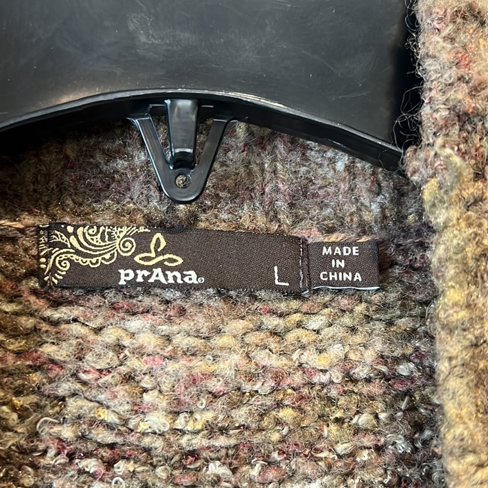 PRANA brand long “duster”, open front sweater - Picture 6 of 10